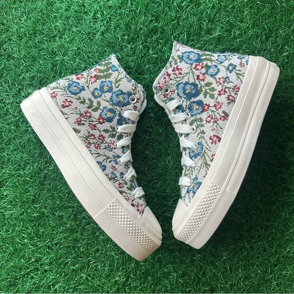 Converse Chuck Taylor All Star Lift Hi Platform Floral Tapestry - Picture 7 of 11